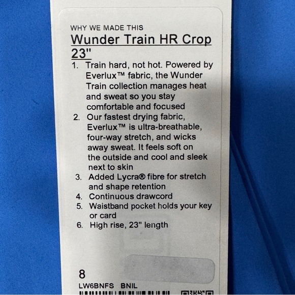 Lululemon Wunder Train 23” Blue Nile - Picture 6 of 8